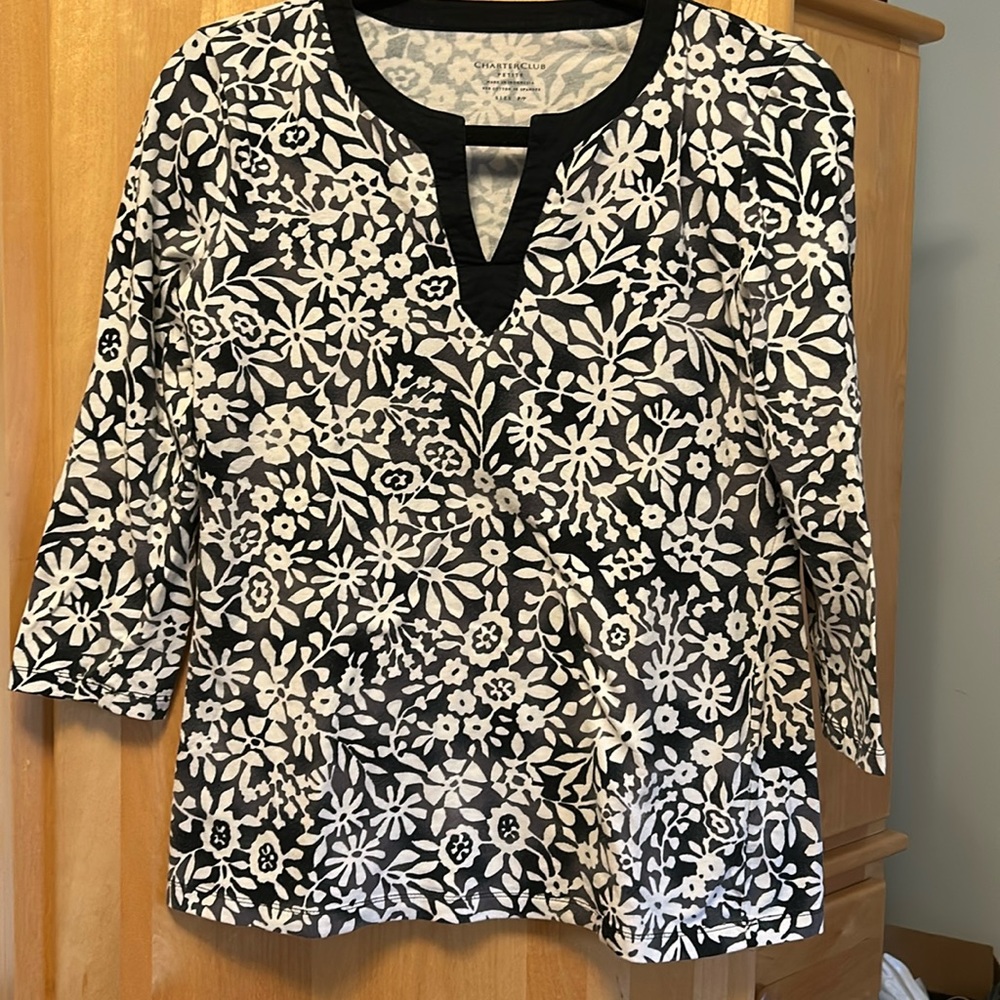 Charter Club Petite Cotton Tunic